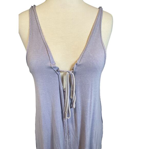 Free People Scarlett Tank Top In Lilac Runs Big Stretchy Soft SZ XS Ribbed Knit - Picture 9 of 14